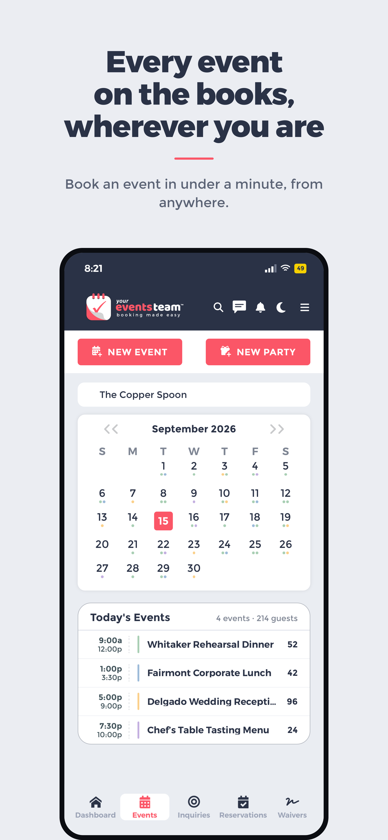 Events & Inquiries